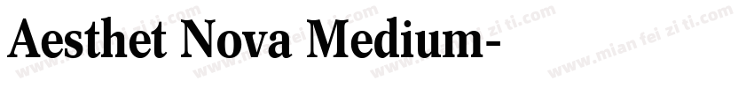 Aesthet Nova Medium字体转换
